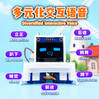 Mambo DIY Smart Robot Dog Kit, Voice Command Quadruped Mechanical Puppy, Desktop Electronic Pet, Creative Gift for Kids & Friends