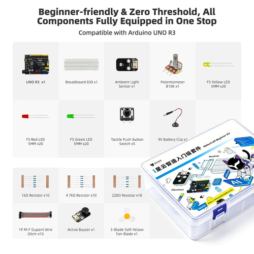 NebuCraft Starter Kit for Arduino Uno R3