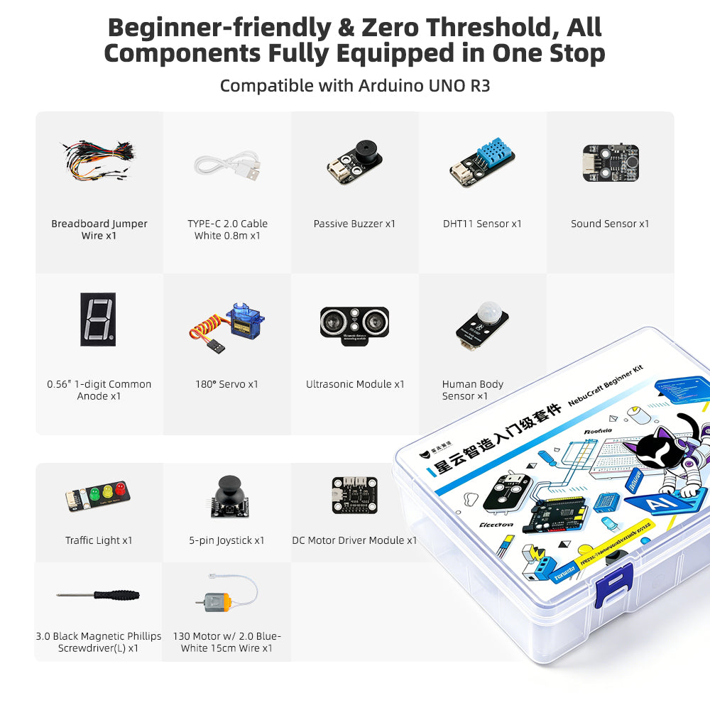 NebuCraft Starter Kit for Arduino Uno R3