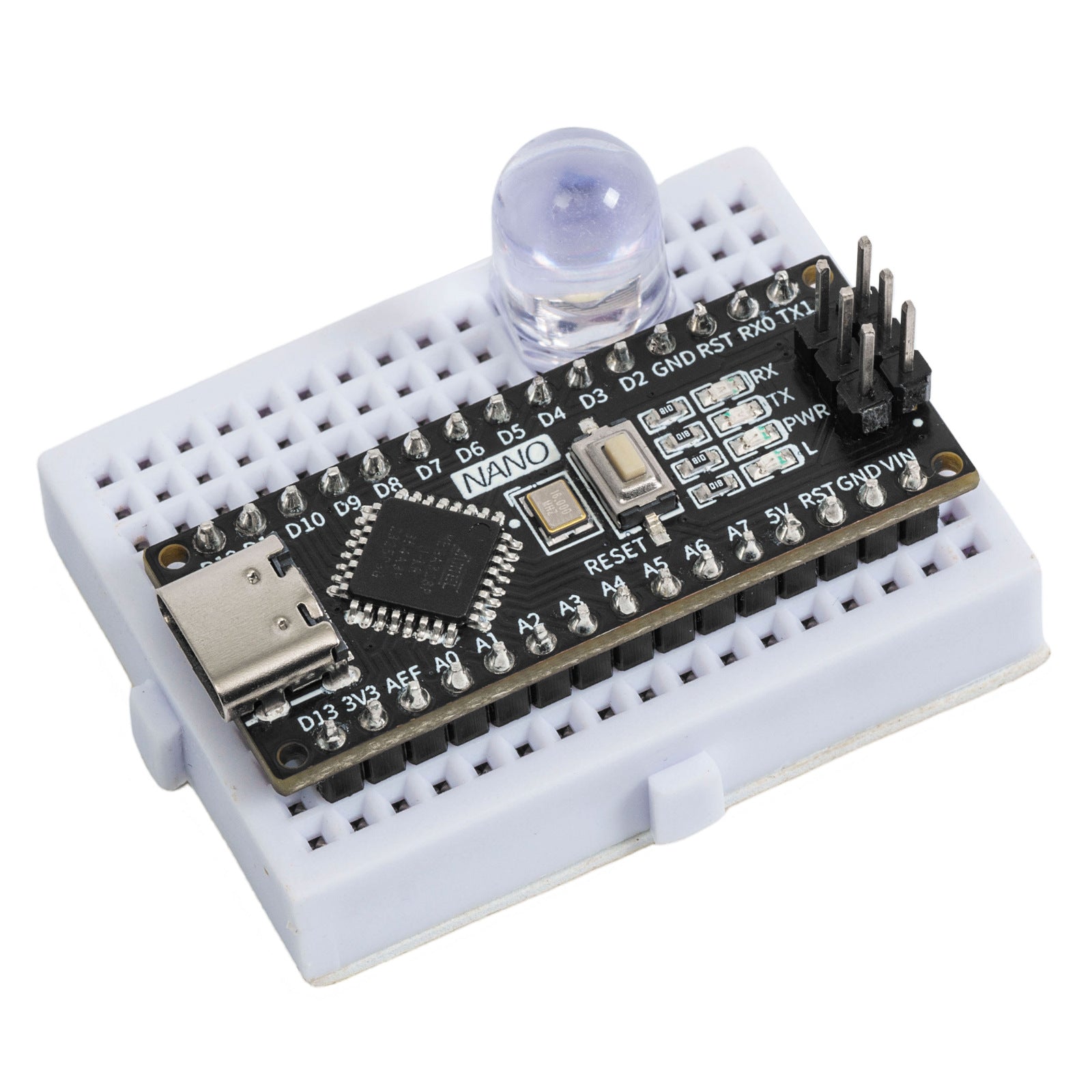 Nano V3.0 Type‑C Board ATMEGA328P‑AU 16MHz,CH340C Chip With Bootloader,Compatible With Arduino IDE